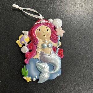 Christmas Holiday Ornament Mermaid Aerial Fish Star Can Be Personalized